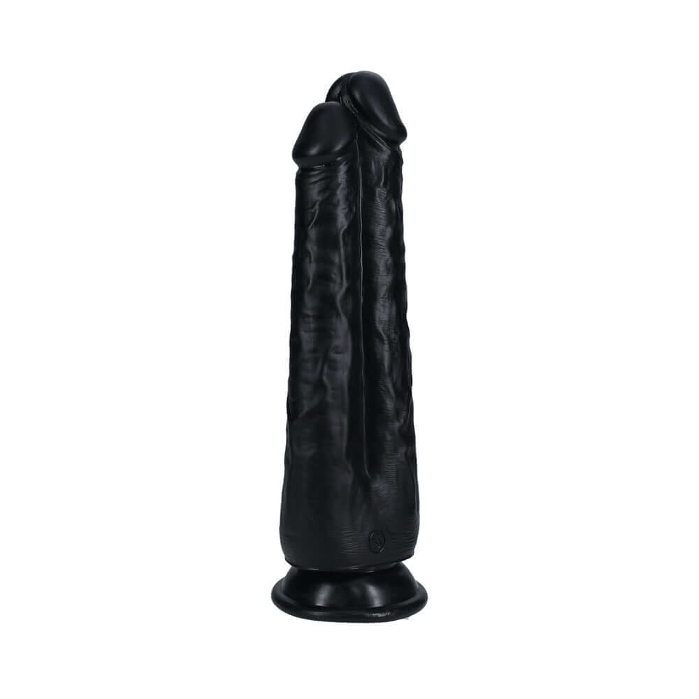 RealRock Two in One 9 inches / 10 inches Dildo Black