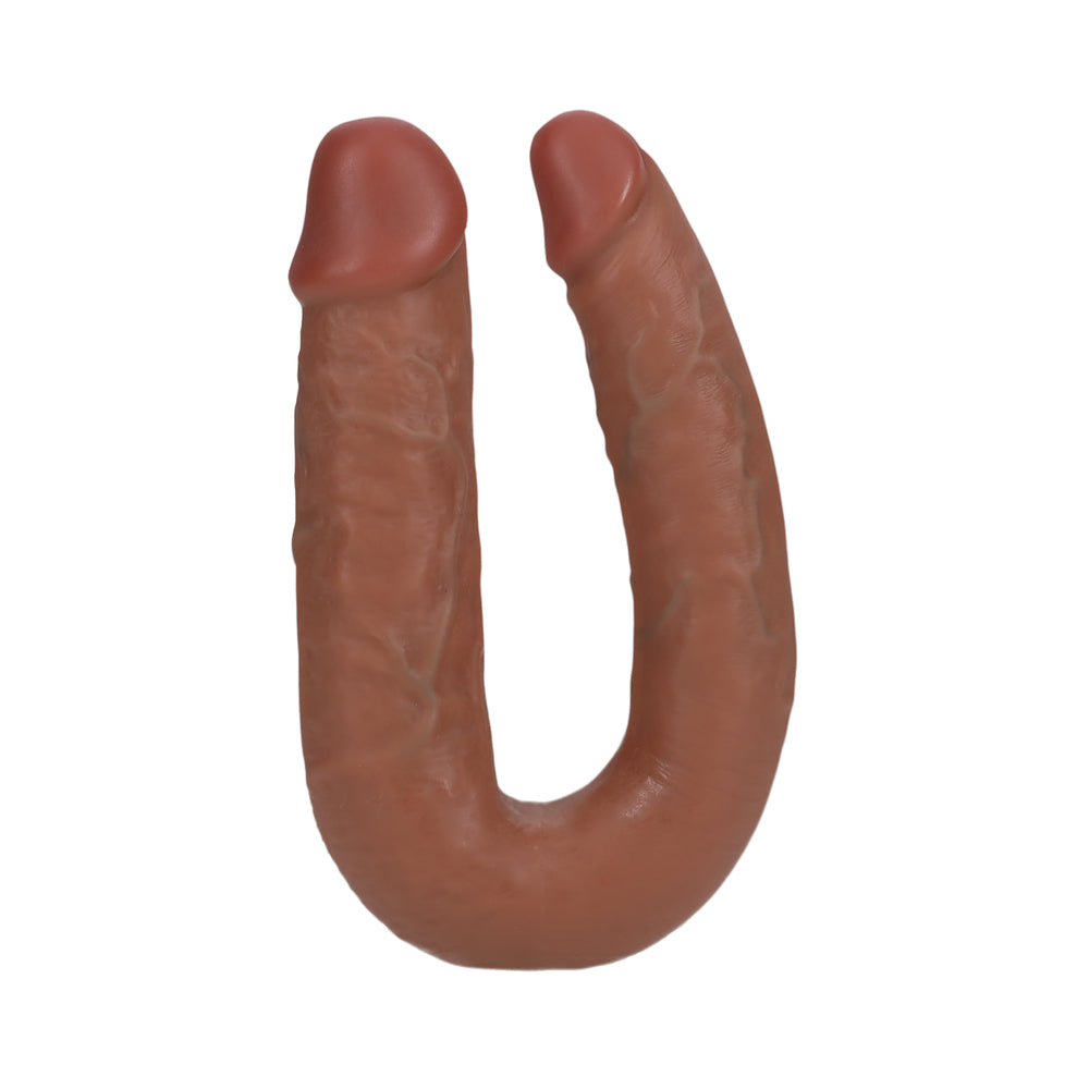 RealRock 7 inches U-Shaped Double Dildo Tan