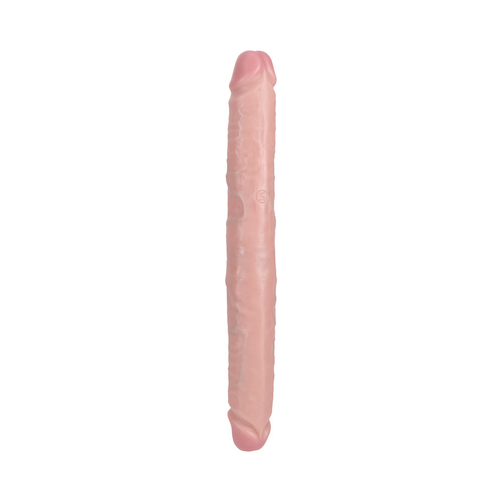 RealRock 14 inches Thick Double-Ended Dong Beige