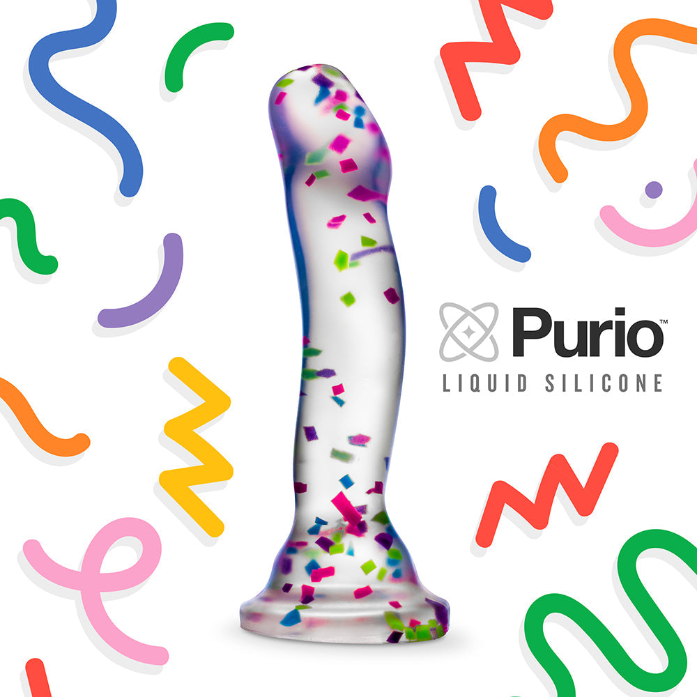 Neo Elite Hanky Panky 7.5 inches Glow-in-the-Dark Silicone Confetti Dildo