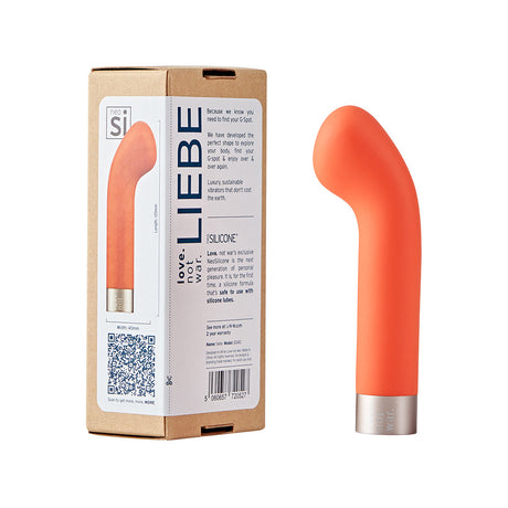 Love Not War Liebe Head Orange in soft silicone, designed for G-spot stimulation and ultimate pleasure.