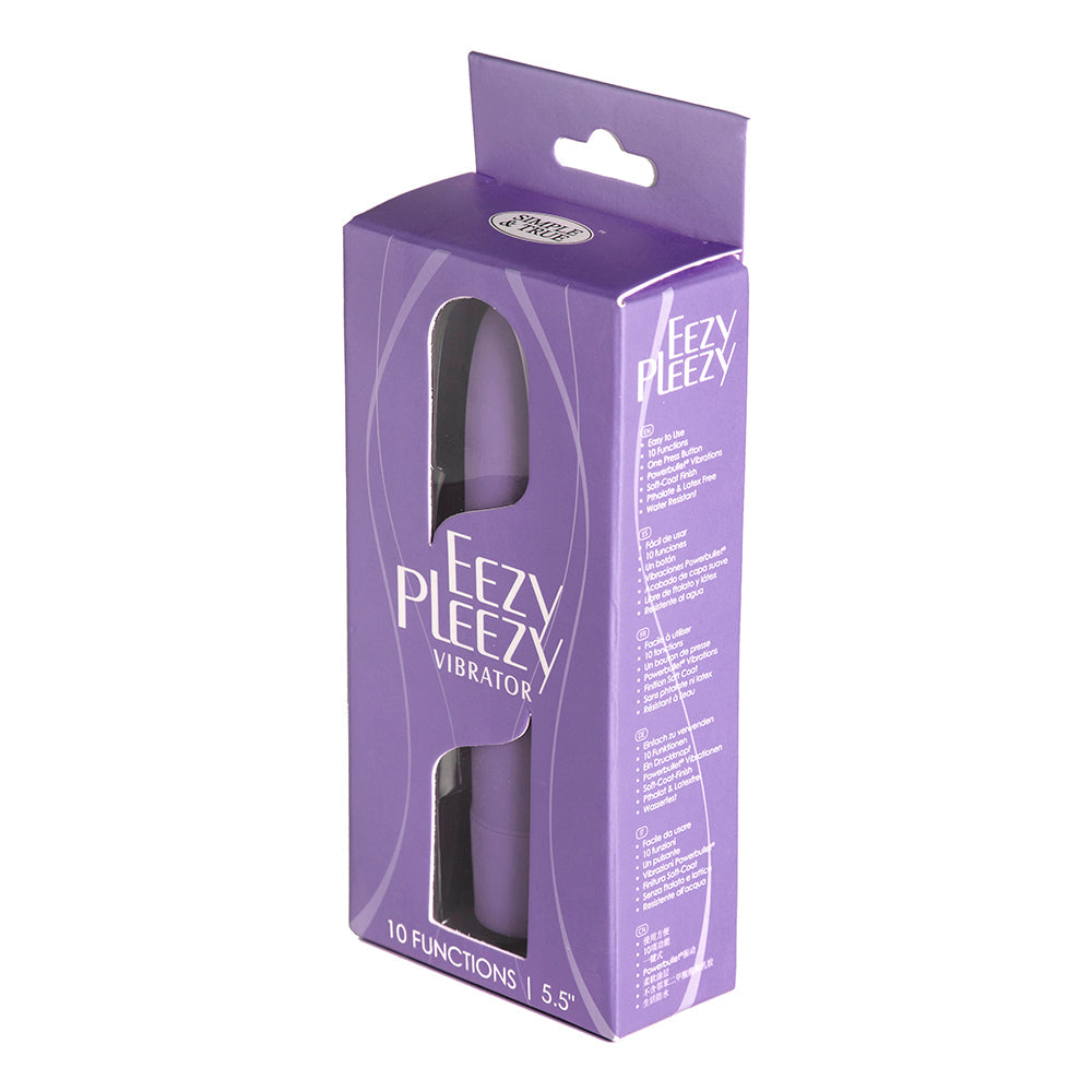 Simple & True Eezy Pleezy Classic Vibrator 5.5 inches Purple