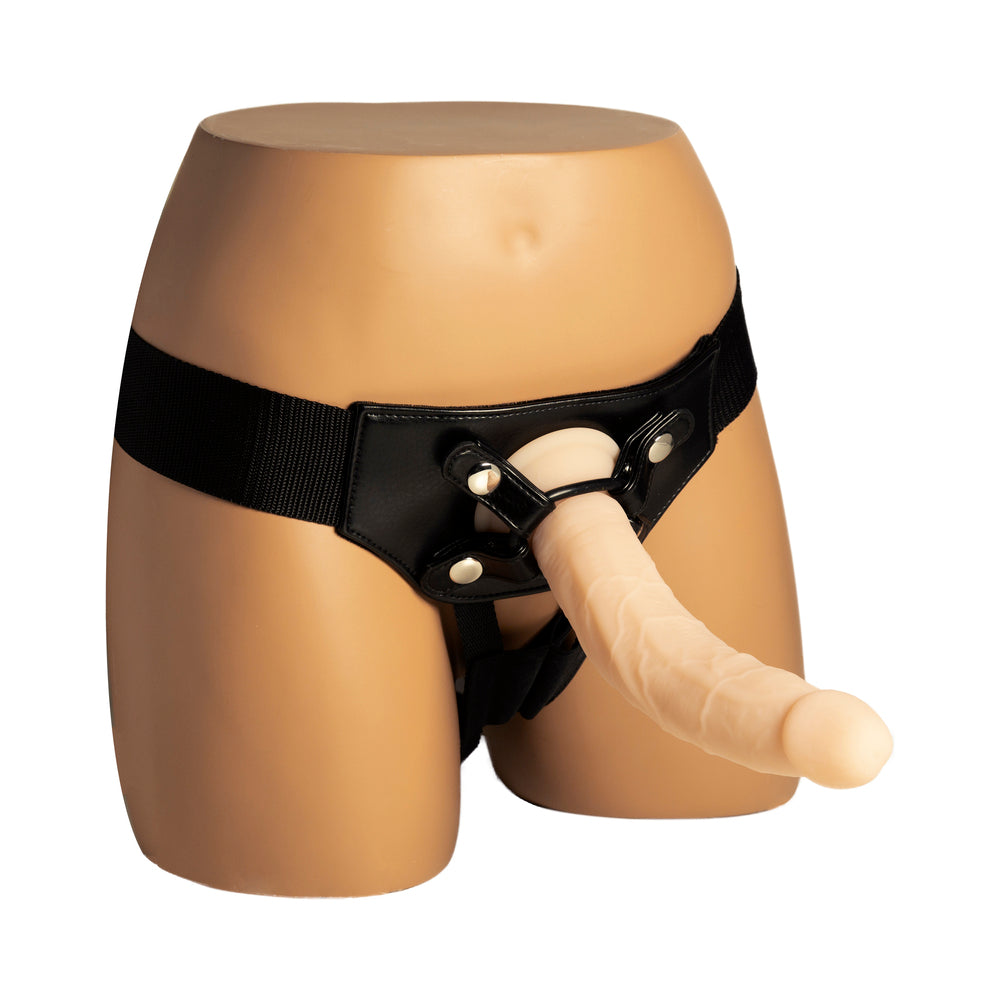 Naked Addiction Vanilla 9 inches Bendable Dual Density Silicone Dildo