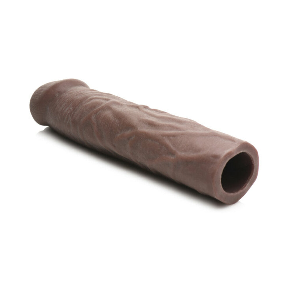 Jock Extra Long Penis Extension Sleeve 3 inches Dark