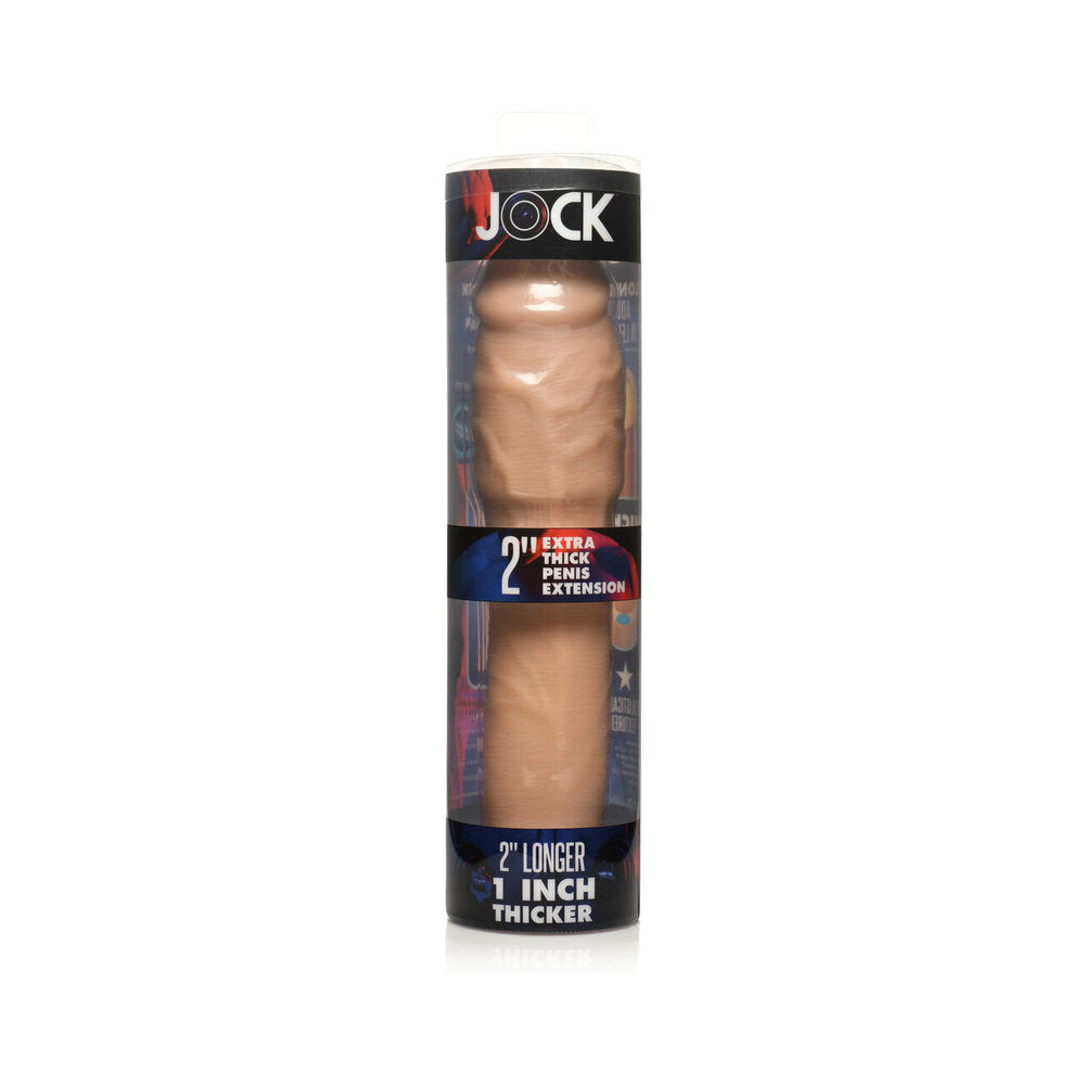 Jock Extra Thick Penis Extension Sleeve 2 inches Light