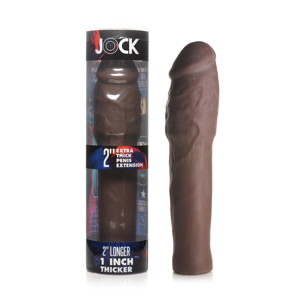 Jock Extra Thick Penis Extension Sleeve 2 inches Dark