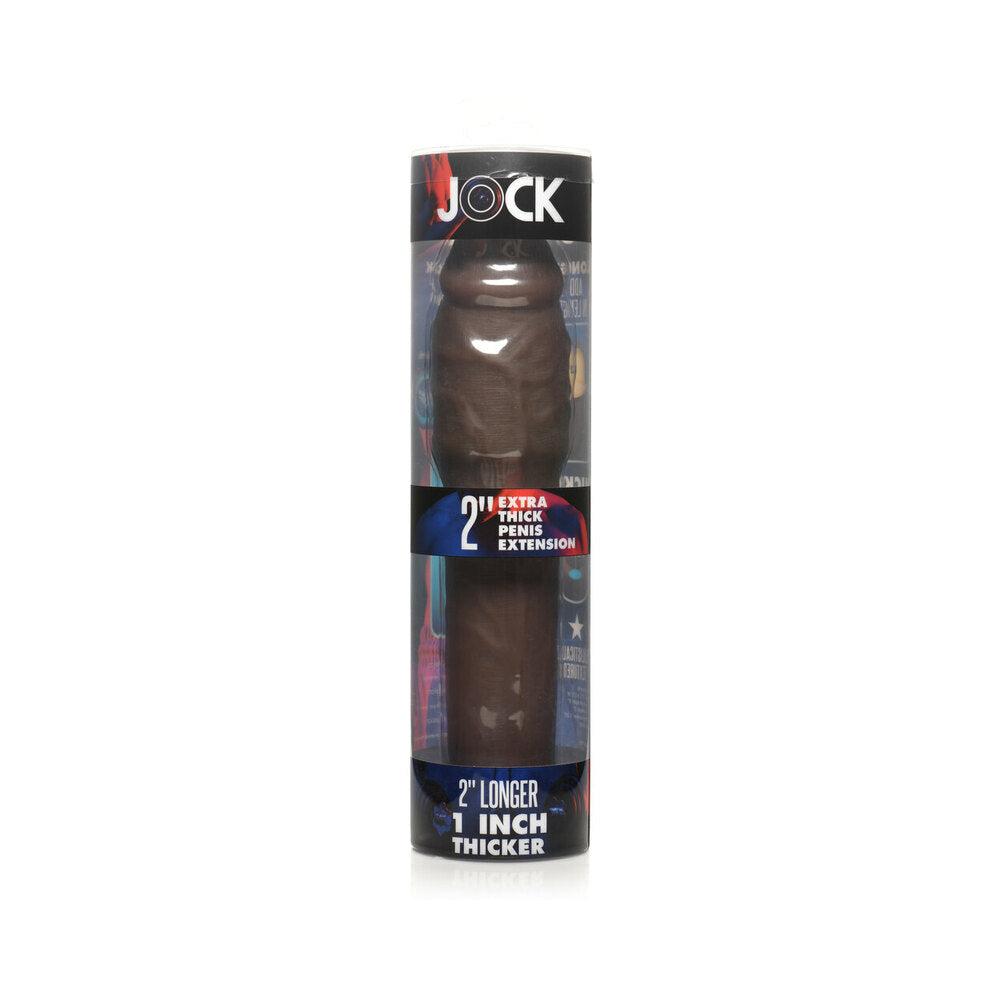 Jock Extra Thick Penis Extension Sleeve 2 inches Dark