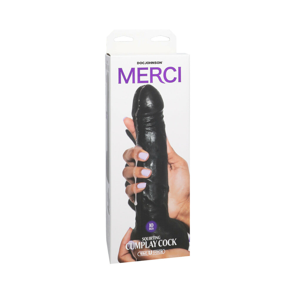 Merci Squirting Cumplay Cock 10 inches Dildo with Removable Vac-U-Lock Suction Cup