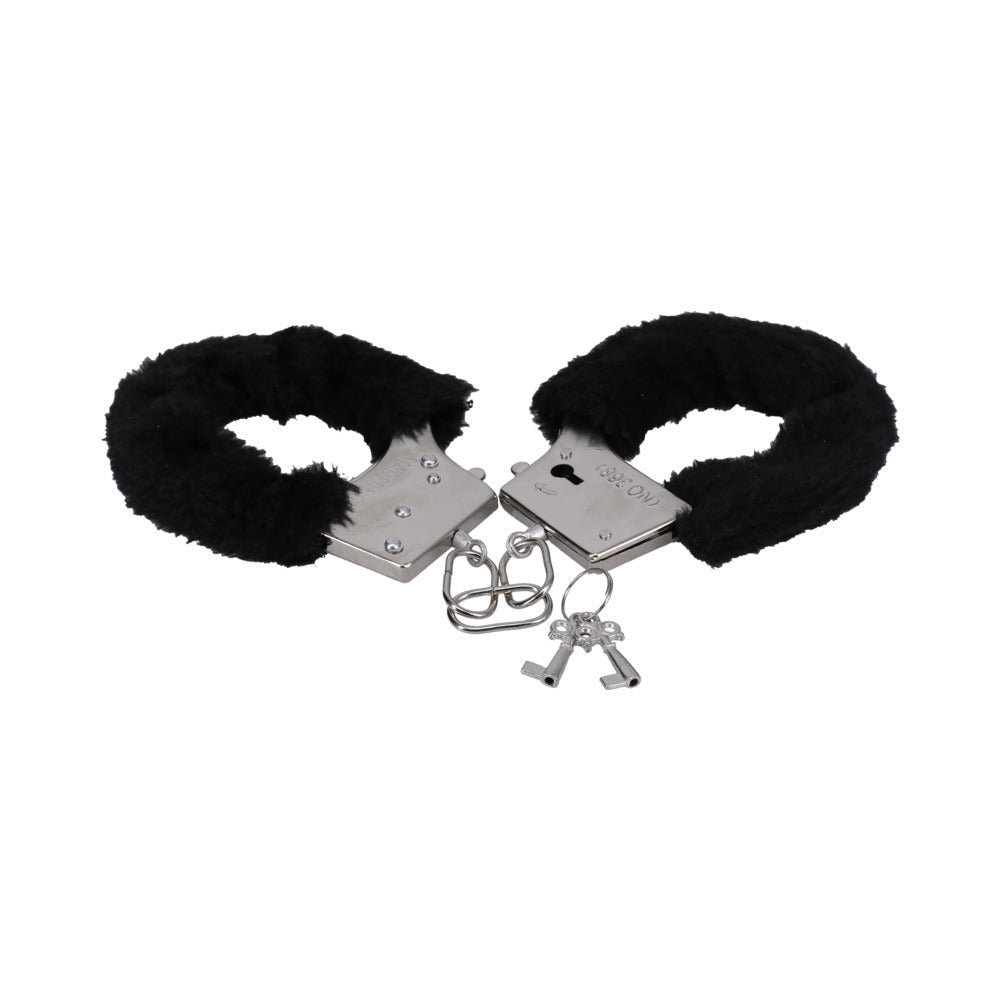 In A Bag Furry Handcuffs Black
