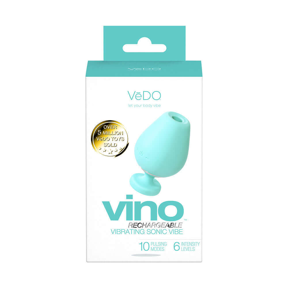 VeDO Vino Rechargeable Vibrating Sonic Vibe Turquoise