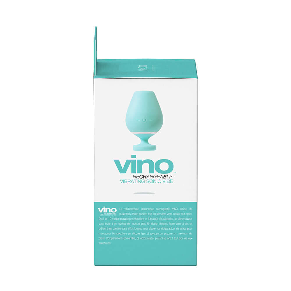 VeDO Vino Rechargeable Vibrating Sonic Vibe Turquoise