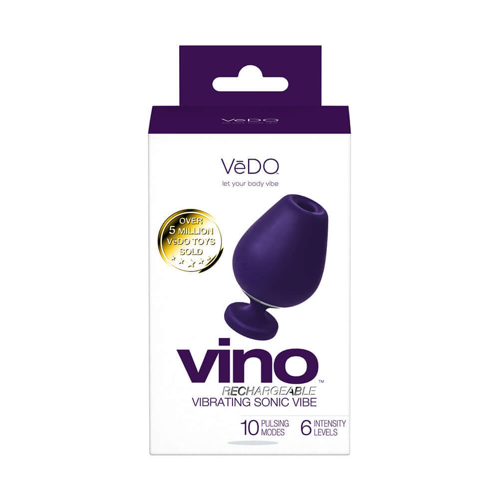 VeDO Vino Rechargeable Vibrating Sonic Vibe Purple