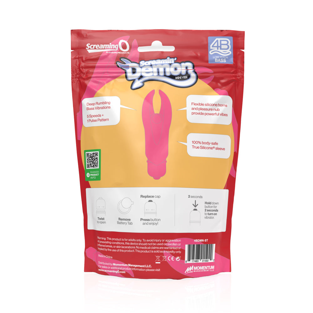 Screaming O 4B Demon Strawberry Mini Vibe