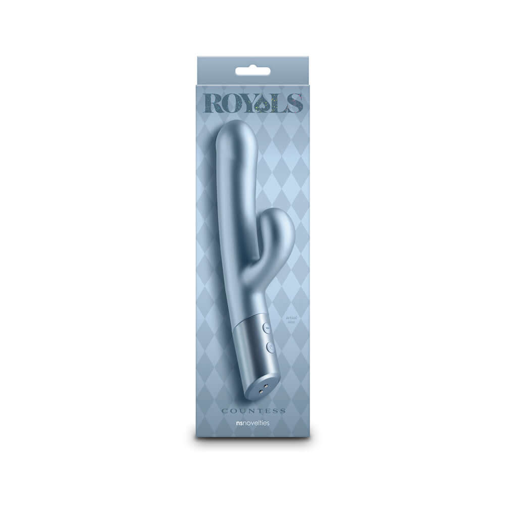 Royals Countess Rabbit Vibrator Metallic Seafoam