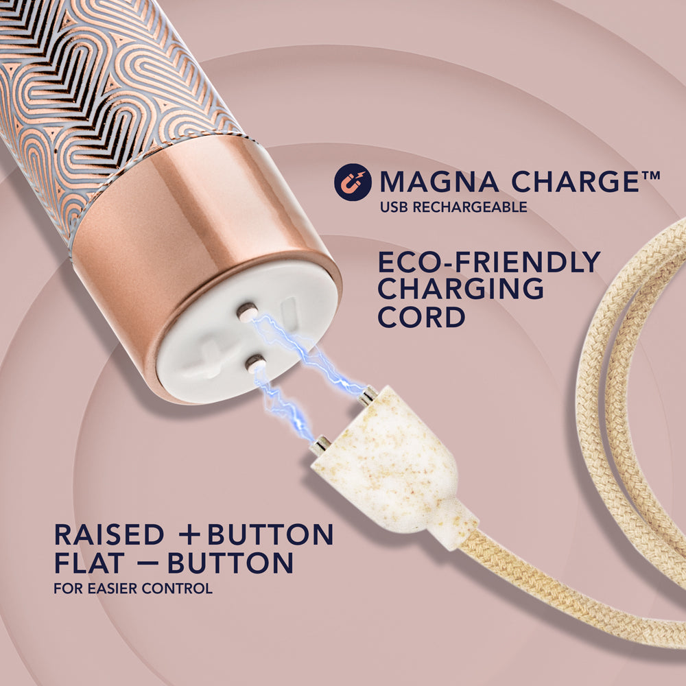 The Collection Lattice Limited Edition Rechargeable 7 inches Vibrator Rose Gold