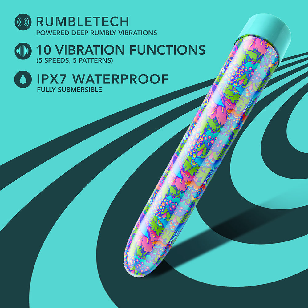 Limited Addiction Utopia Rechargeable 7 inches Vibrator Aqua