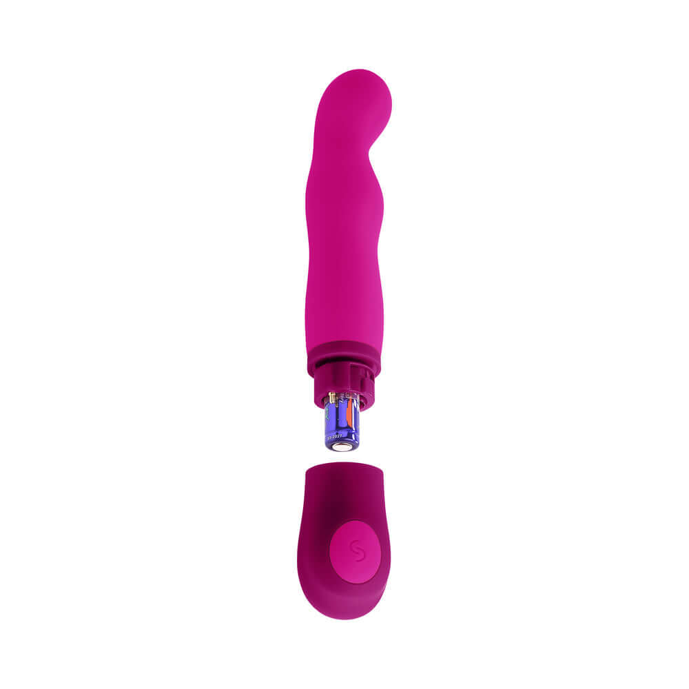 Selopa G Wow Silicone G-Spot Vibrator Pink with flexible tip for targeted stimulation.