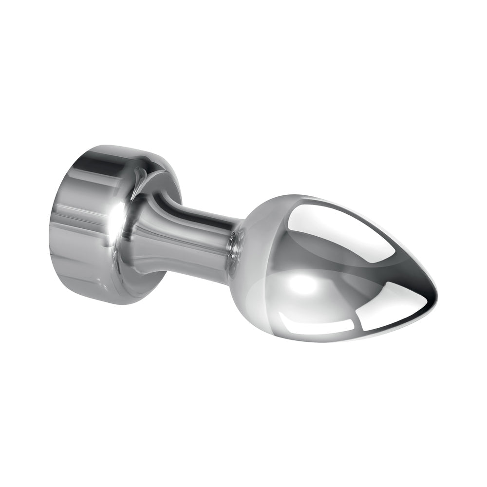 Gender X Rockin' Metal Plug Mini Rechargeable Vibrating Anal Plug Aluminum Silver