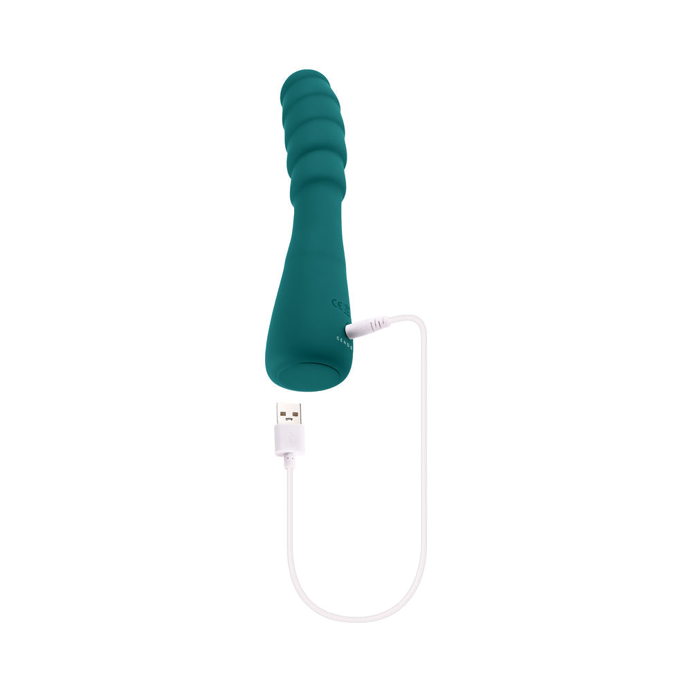 Gender X Scorpion Rechargeable Silicone Vibrator Teal