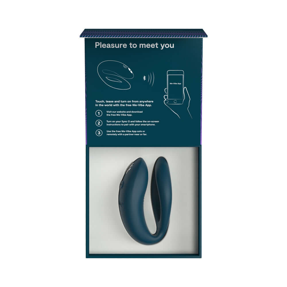 We-Vibe Sync O Rechargeable Silicone Couples Vibrator with Remote Control - Velvet Green