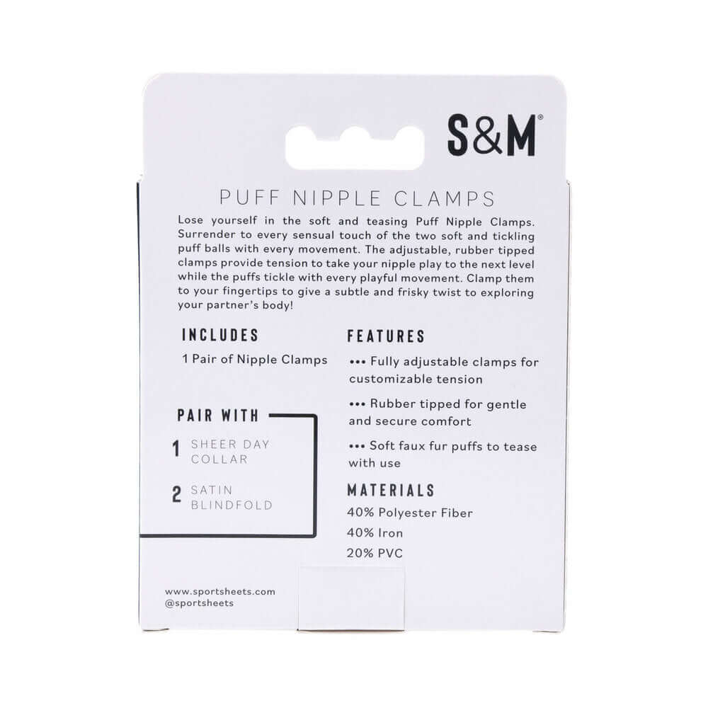 Sportsheets Sex & Mischief Puff Nipple Clamps