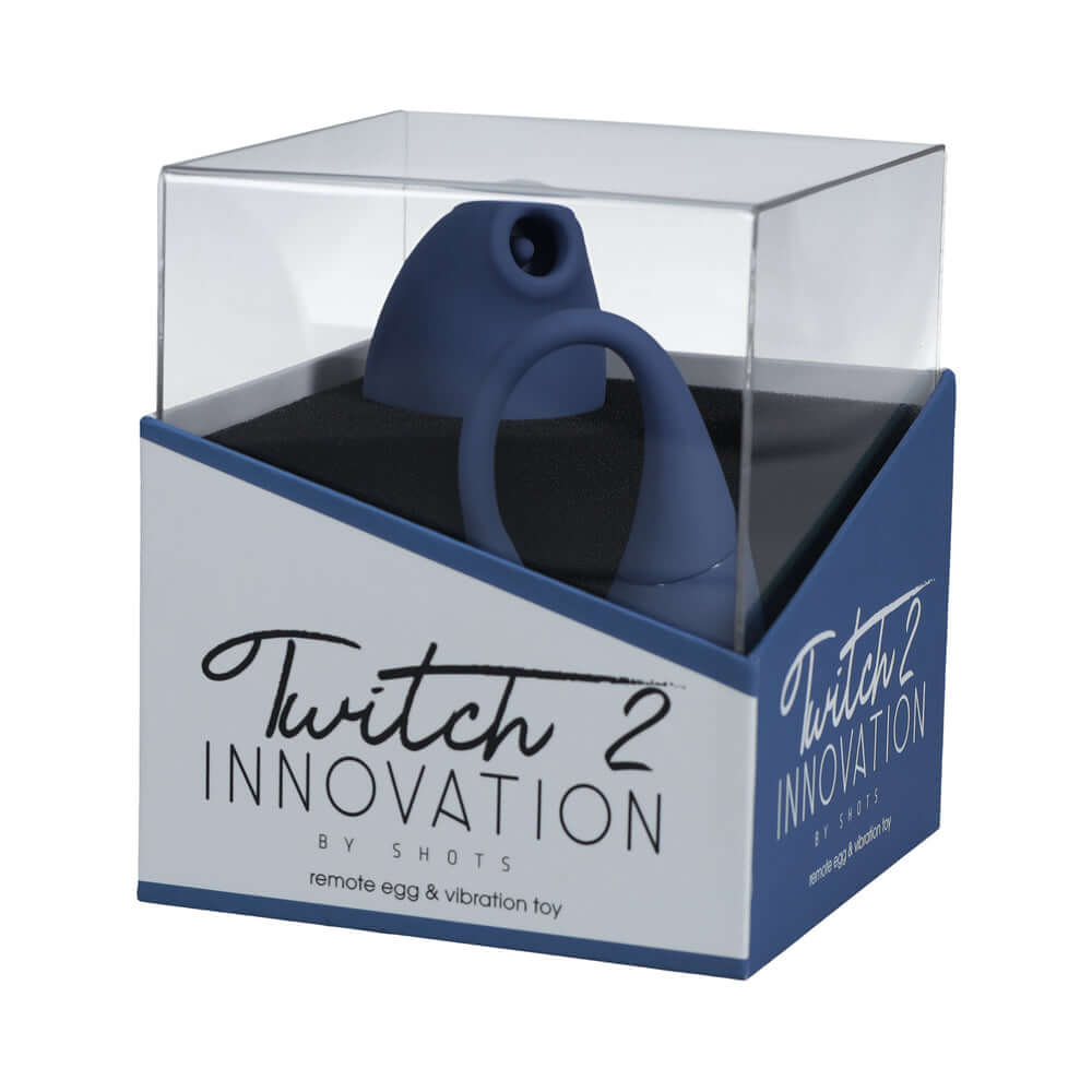 Twitch 2 Suction & Flapping Vibrator with Bullet Egg in stylish packaging by SHOTS.