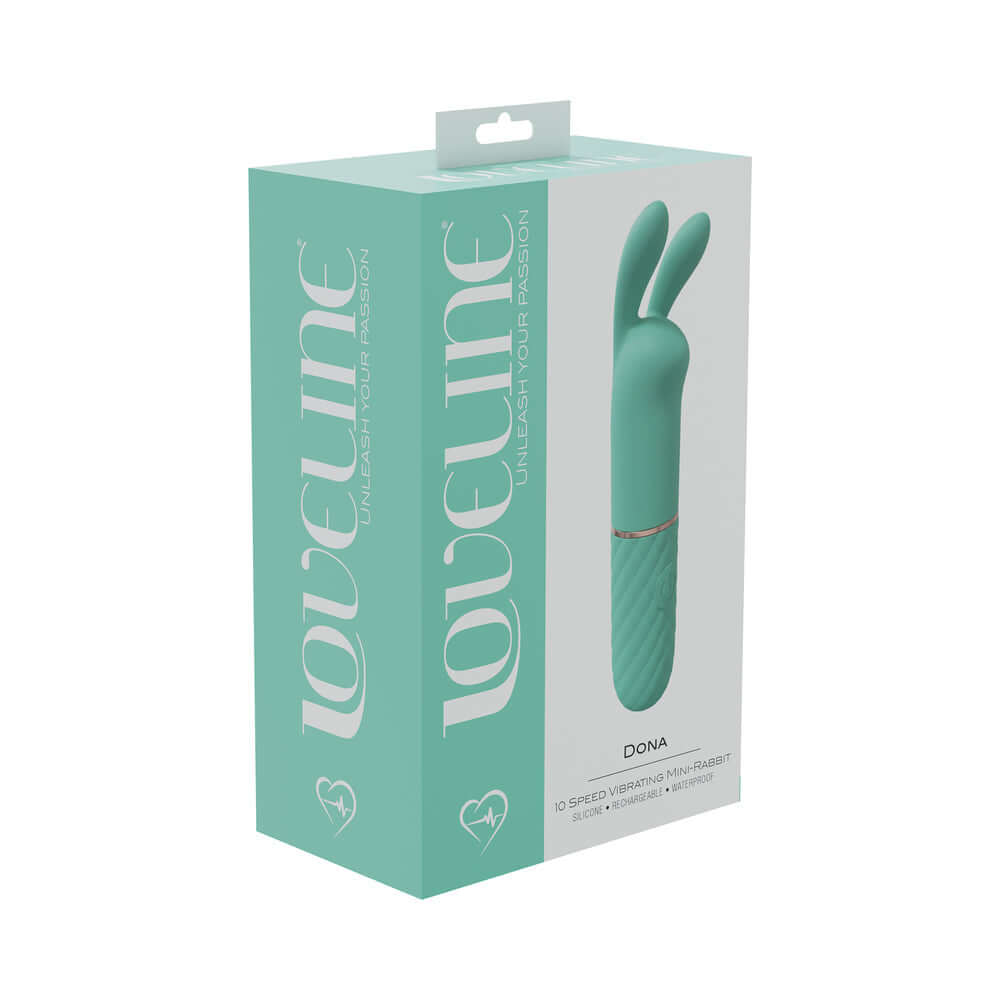 LoveLine Dona 10 Speed Vibrating Mini-Rabbit Silicone Rechargeable Waterproof Green