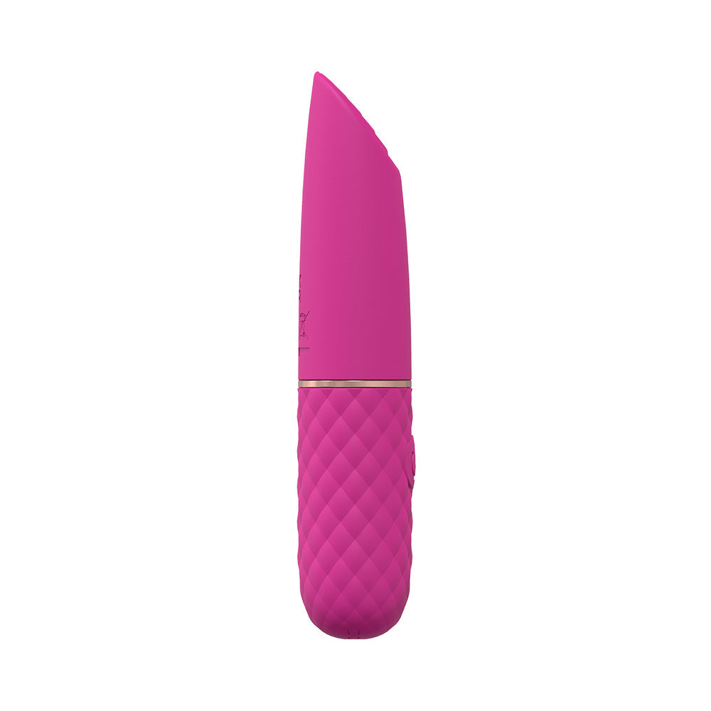 LoveLine Beso 10 Speed Vibrating Mini-Lipstick Silicone Rechargeable Waterproof Pink