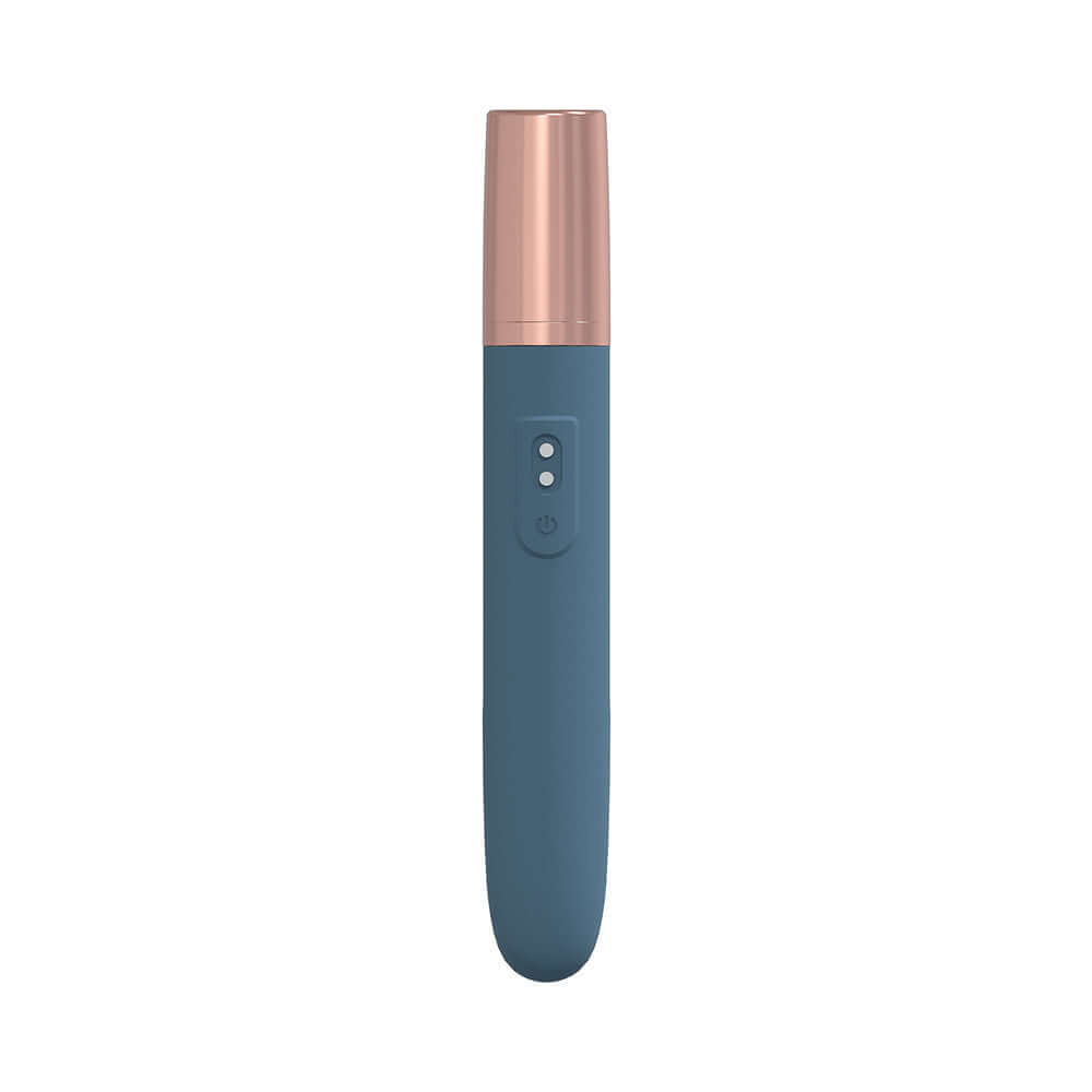 LoveLine The Traveler 10 Speed Travel Vibe Silicone Rechargeable Waterproof Blue/Grey