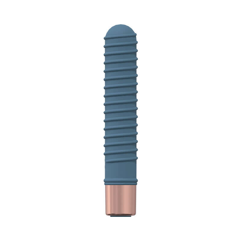 LoveLine Poise 10 Speed Mini-Vibe Silicone Rechargeable Waterproof Blue/Grey