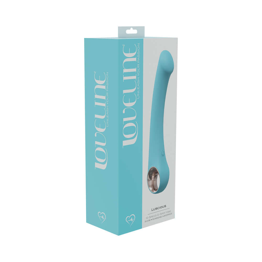 LoveLine Luscious 10 Speed G-Spot Vibe Silicone Rechargeable Waterproof Blue
