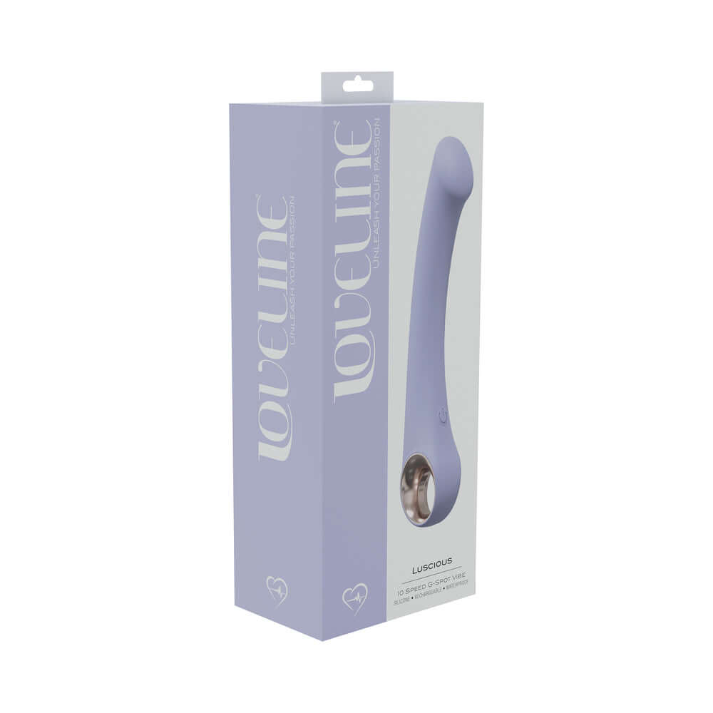 LoveLine Luscious 10 Speed G-Spot Vibe Silicone Rechargeable Waterproof Lavender