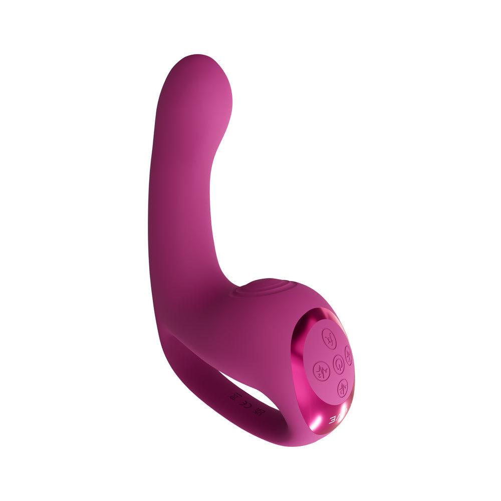 VIVE RIKO Rechargeable Triple Motor Thumper with Finger Motion and Pulse Wave Stimulator Pink