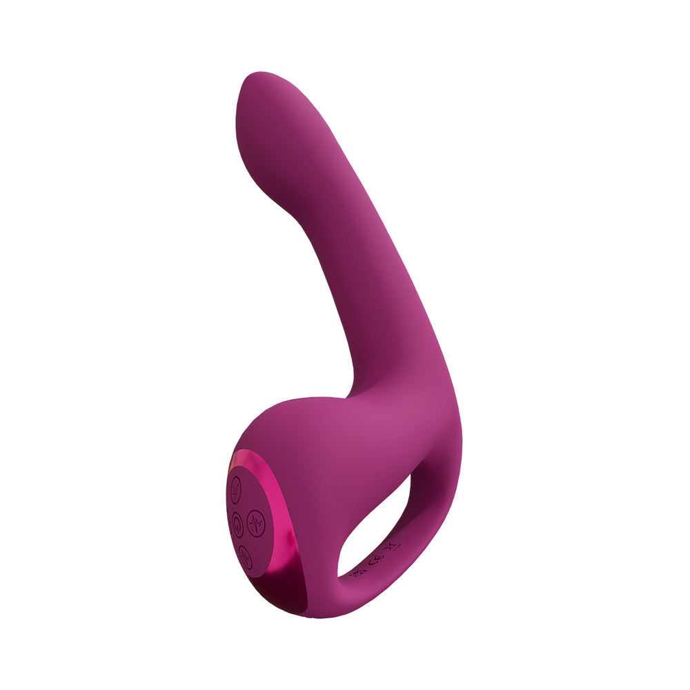 VIVE RIKO Rechargeable Triple Motor Thumper with Finger Motion and Pulse Wave Stimulator Pink