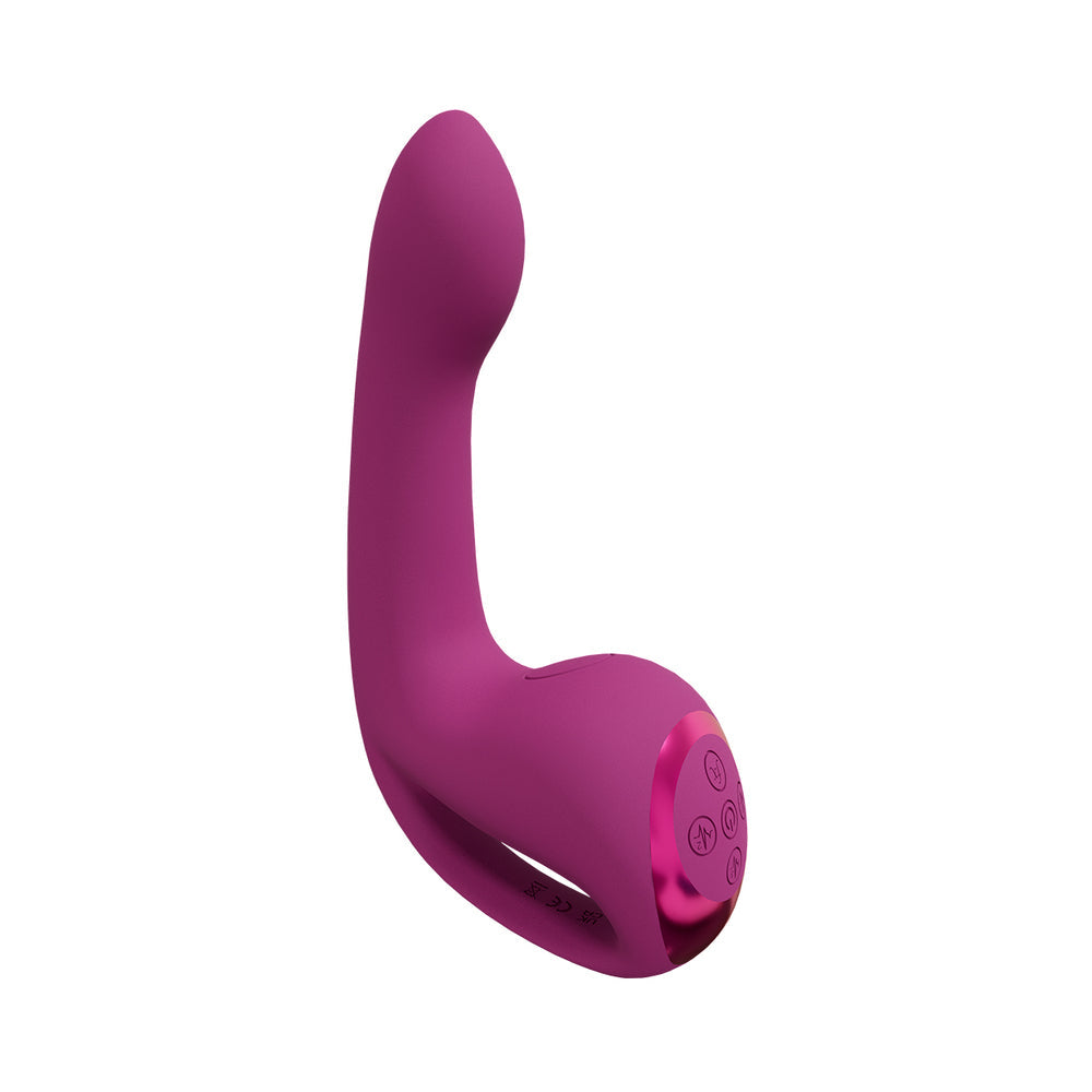VIVE RIKO Rechargeable Triple Motor Thumper with Finger Motion and Pulse Wave Stimulator Pink