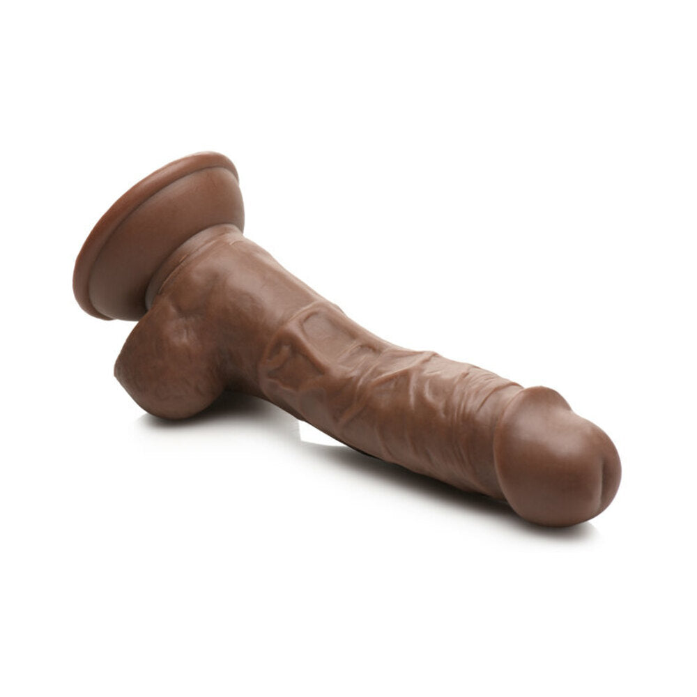 Jock Weightlifting Wesley 7 inch Dildo with Balls Dark