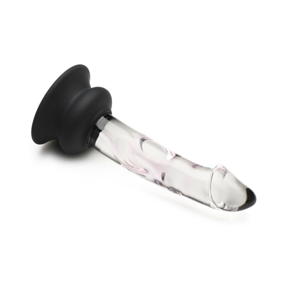 Pleasure Crystals 5.6 inches Glass Dildo with Silicone Base
