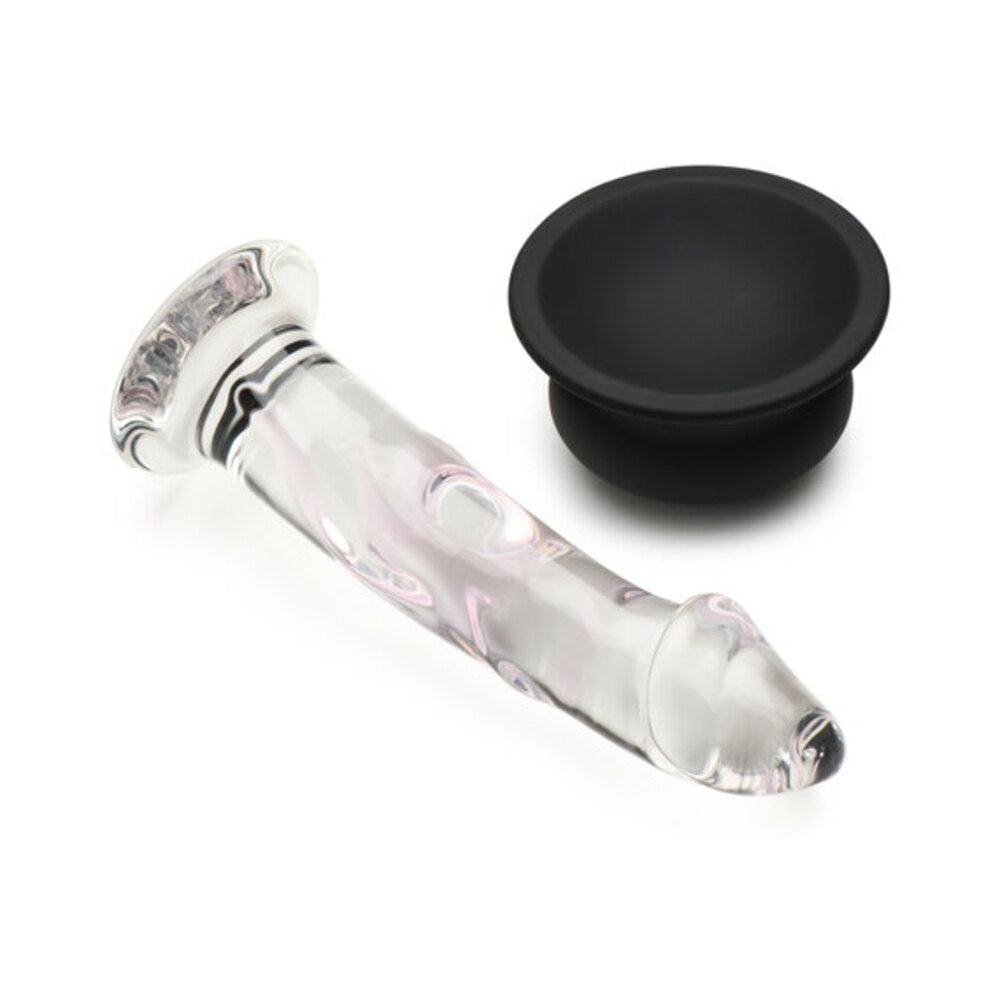 Pleasure Crystals 5.6 inches Glass Dildo with Silicone Base
