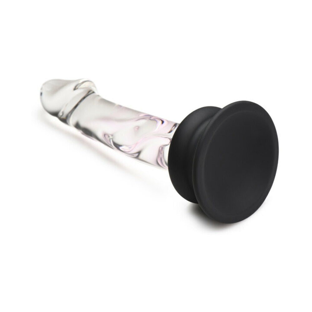 Pleasure Crystals 5.6 inches Glass Dildo with Silicone Base