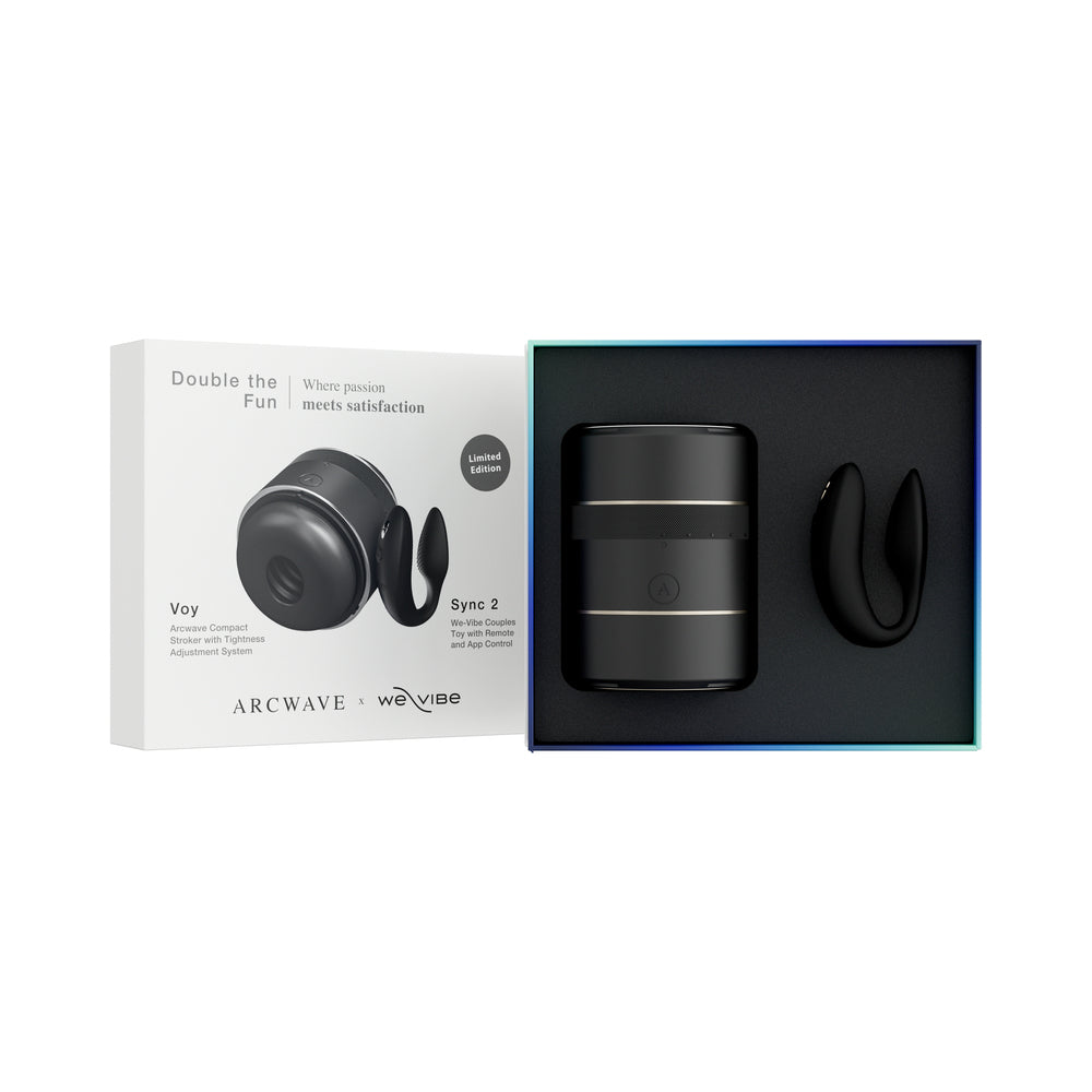 Arcwave x We-Vibe Double the Fun - Voy + Sync 2 Black
