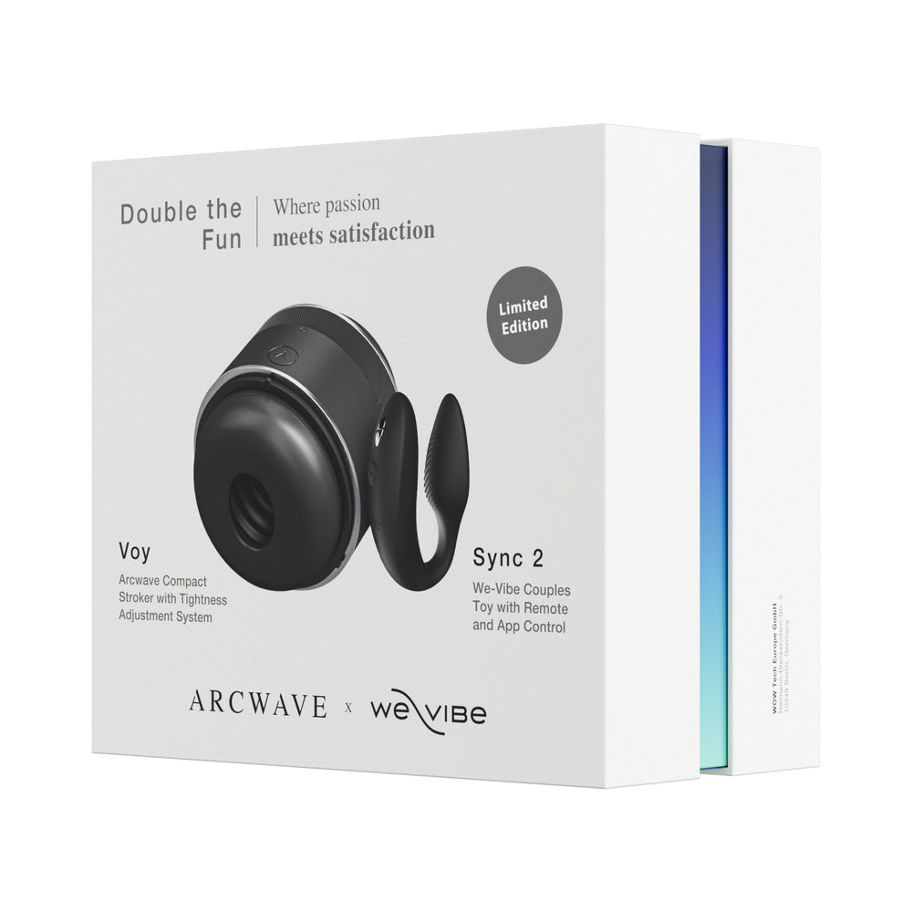 Arcwave x We-Vibe Double the Fun - Voy + Sync 2 Black