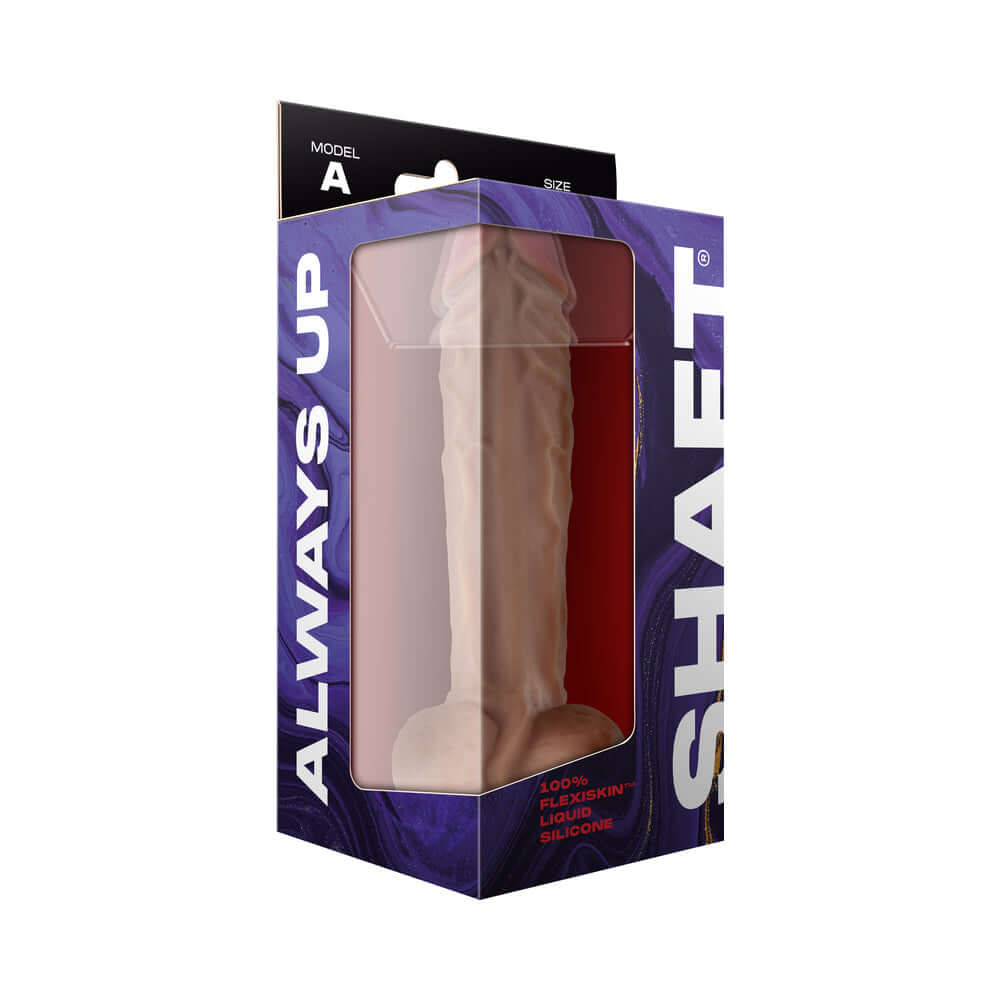 Shaft Model A: 10.5 inch Dual Density Silicone Dildo with Balls Pine
