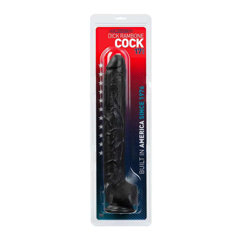 Dick Rambone Huge Dildo 17 inches - Black
