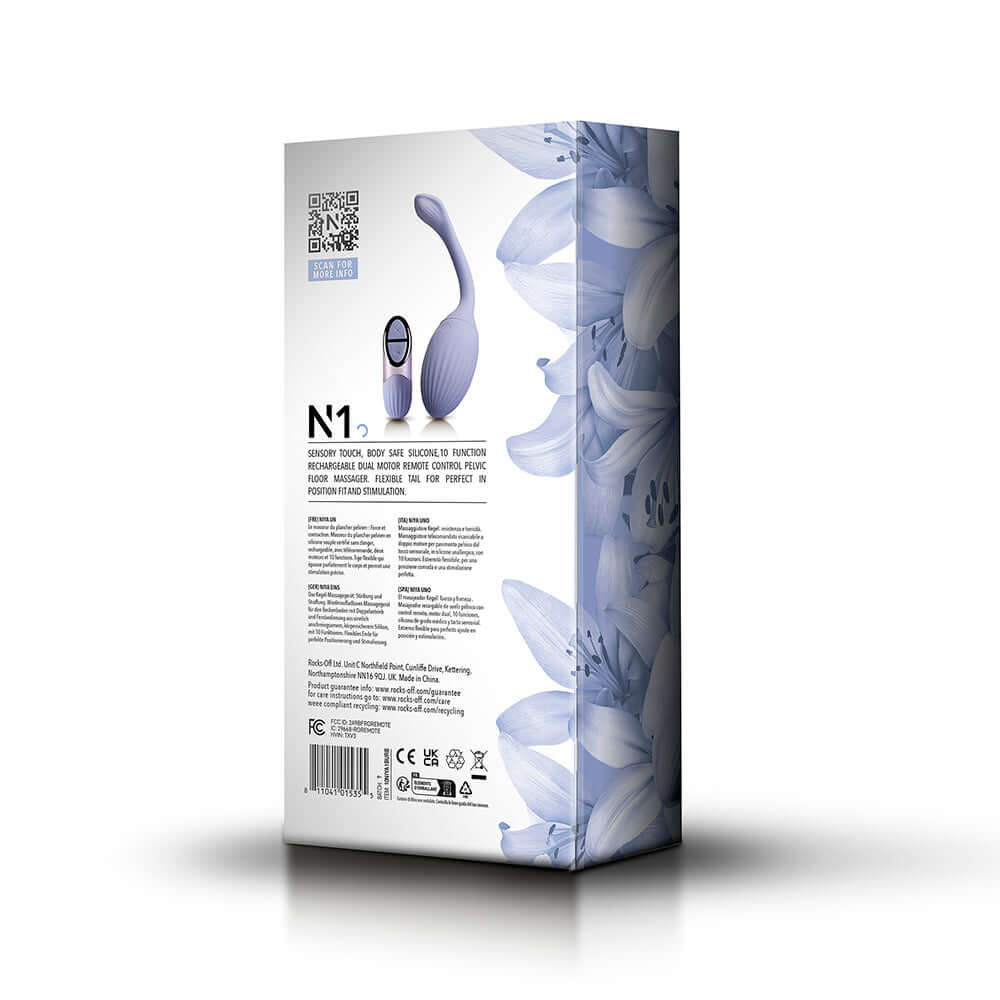 NIYA 1 Kegel Massager with Remote Cornflower Rebranded Packaging