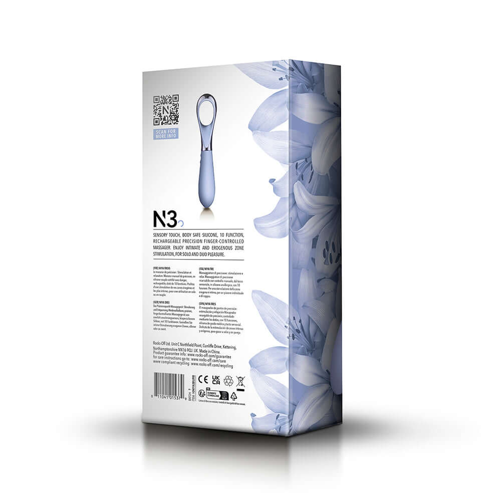 NIYA 3 Precision Point Massager Cornflower Rebranded Packaging