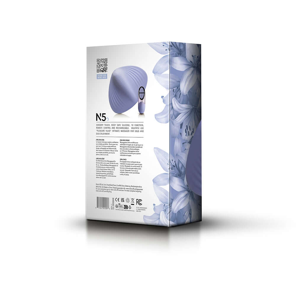 NIYA 5 For You, For Me, For Us Massager with Remote Cornflower Rebranded Packaging