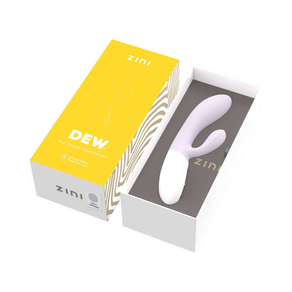 Zini Dew Purple Hydrangea Rabbit Vibrator