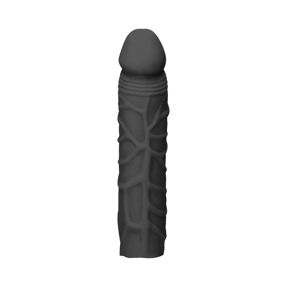 RealRock Skin 7 inches Penis Extender Sleeve Black