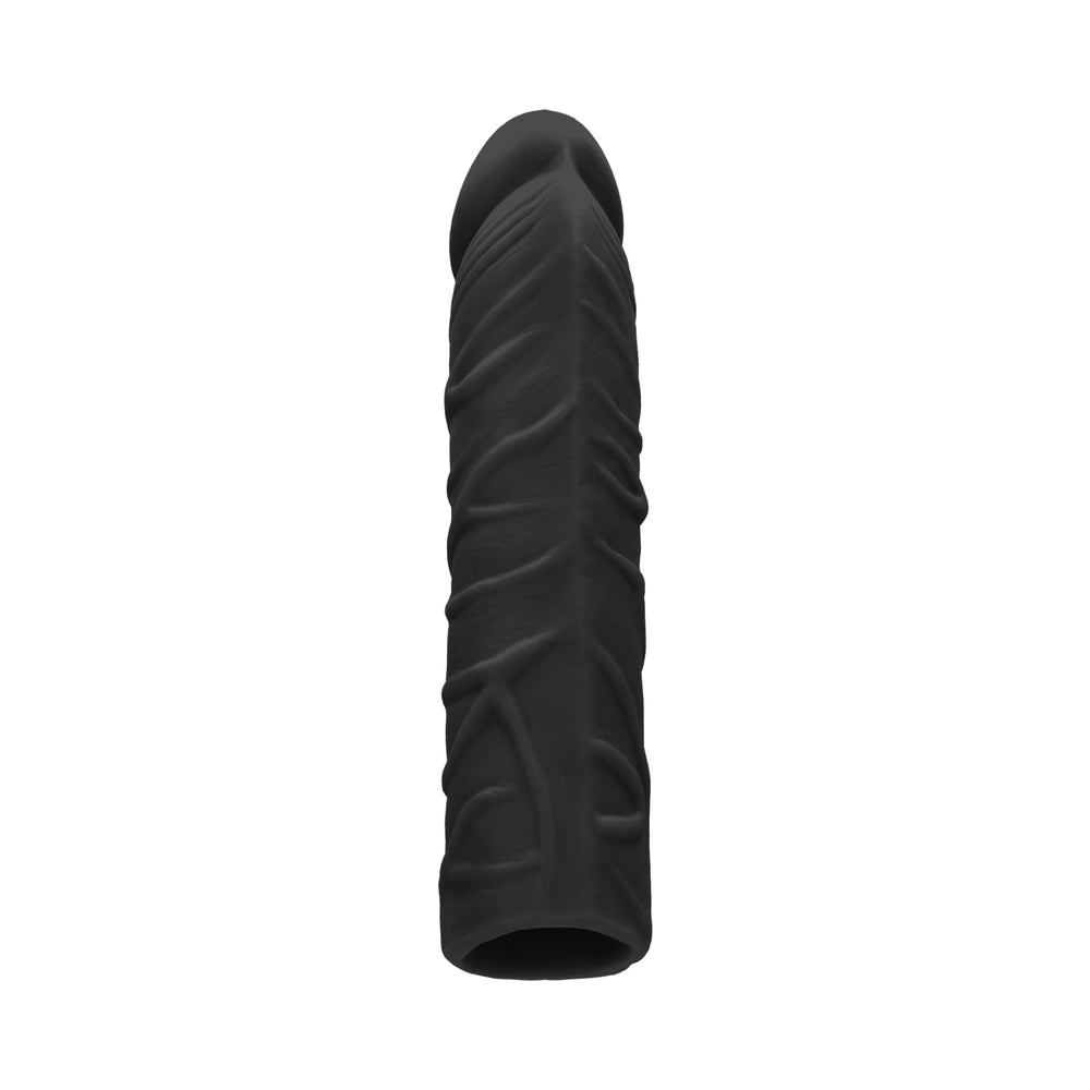 RealRock Skin 7 inches Penis Extender Sleeve Black