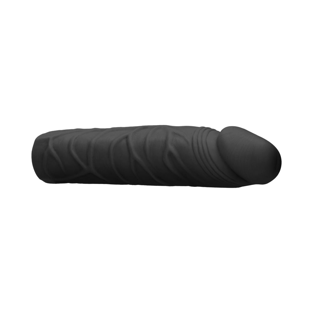 RealRock Skin 7 inches Penis Extender Sleeve Black